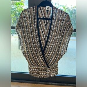 Missoni V-neck knit top.  Made it Italy.  Size 12 (USA). Used good condition.